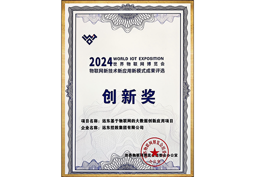 世界物聯網博覽會“三新”成果創新獎